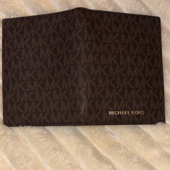 Michael Kors Black and Brown Signature Passport & Card Holder - Picture 5 of 5